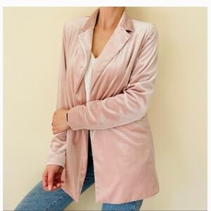 FOREVER 21 VELVET PINK BLAZER SIZE M